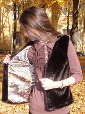 Elegant Faux Mink Fur Gilet