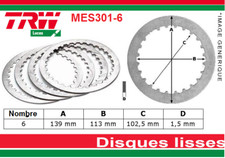 Set of 6 Smooth Clutch Discs