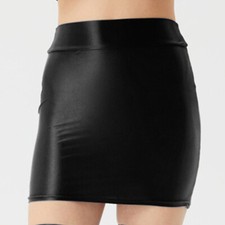 Women's Glossy Short Skirt