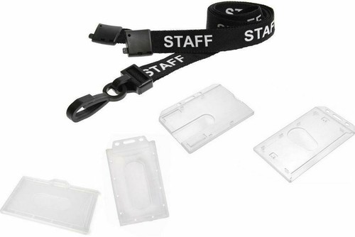 Staff lanyard black - lanyard, neck