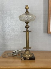 Early 20th century S.Weisbrod Corinthian Column Lamp With marble base