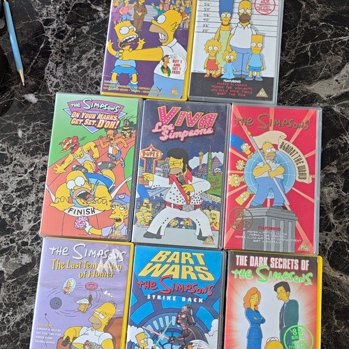 The simpsons vhs box set - simpsons,