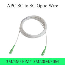SC to SC APC Single-Mode Fiber Optic Patch Cable 1-Core Simplex 3M–30M
