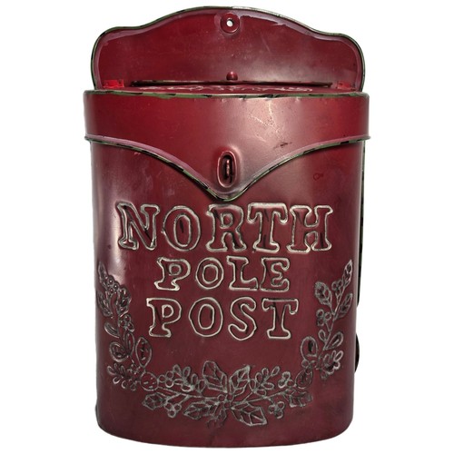 North pole post red - north, metal