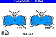 Brake pads 13.0460-5869.2 ATE
