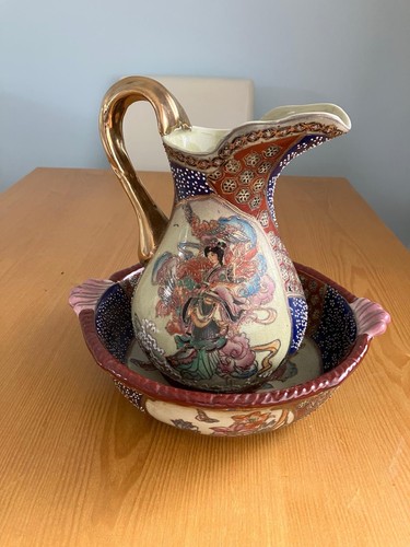 Vintage large japanese - vintage, geisha