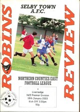 Selby Town v Liversedge 18/01/03 NCEL Premier Division