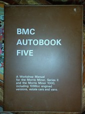 MORRIS MINOR BMC AUTOBOOK FIVE. WORKSHOP MANUAL.