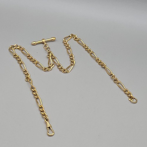 Gold tone figaro albert chain - tone,