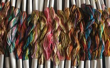 20 Skeins Large Silk Stranded