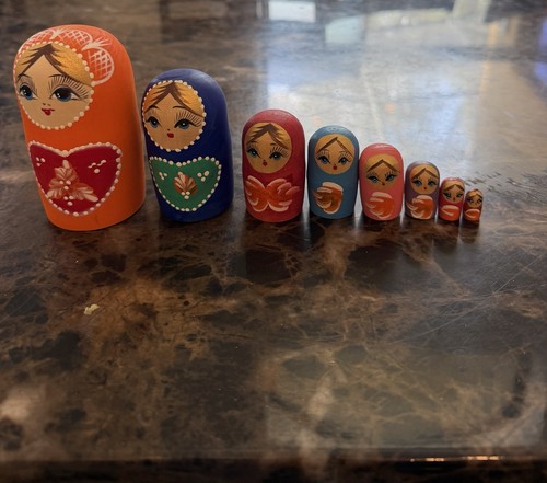 Vintage hand painted wooden - vintage,