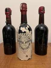 Three Vintage Bottler Of Whitbread Ale With Wax Labels
