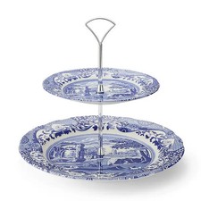 Spode Blue Italian 2-Tier Cake