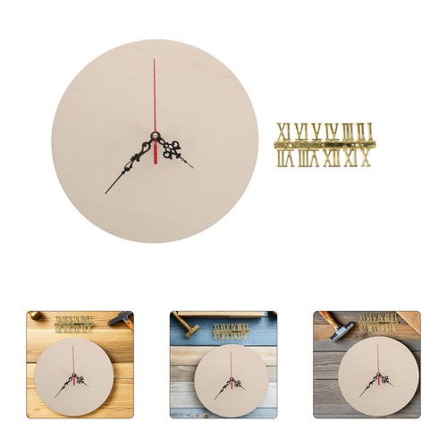 Set wooden clock face diy - clock,