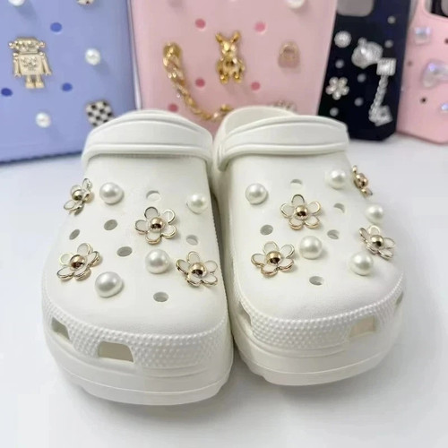 18pcs shoe charms set flower - 18pcs,