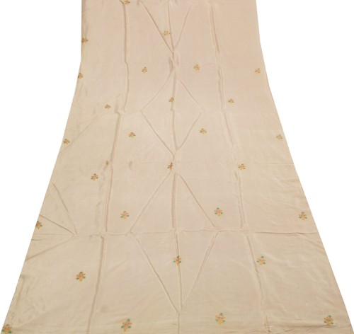 Sushila vintage cream sari - sushila,