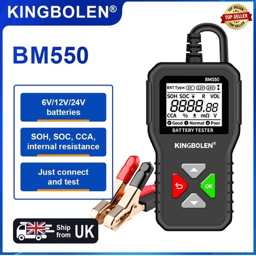 Bm550 car battery tester - tester, 6v