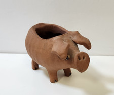 Small Clay Pig Planter Pot