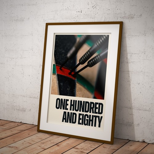 Darts 180 wall art - darts, poster