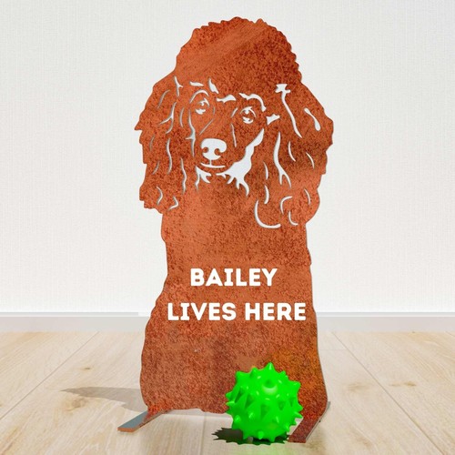 Poodle garden ornaments statue - poodle,