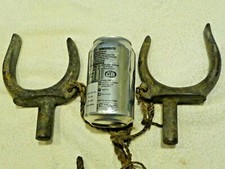 Antique Pair Large Rowlocks Oarlocks Galvanised Iron Rowlocks Oarlocks Longboat