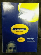 HP Deskjet 840C Printer Instruction Book User Guide Manual Hewlett Packard