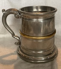 Vintage 1 Pint Pewter Tankard