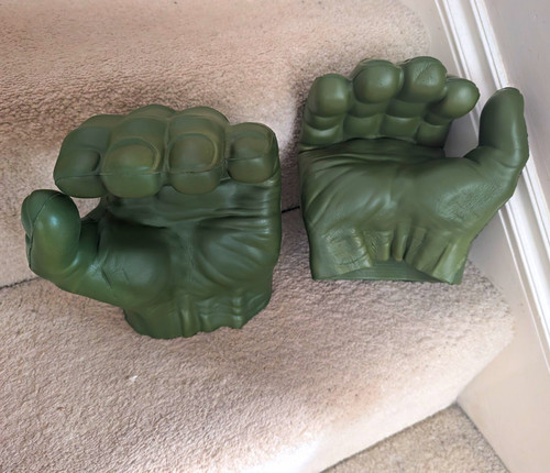Kids green rubber hulk - kids,