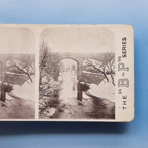 Stereoview card c1900 - card,