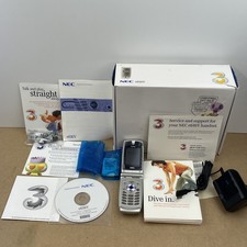 Genuine Vintage & Rare NEC e616 MOBILE FLIP PHONE 3G - Boxed bundle