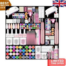 Complete Acrylic Nail Kit with Drill - UV Gel Polish & Essential Tools - 412pcs