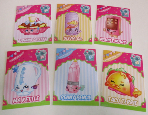 Shopkins collector cards six - cards,