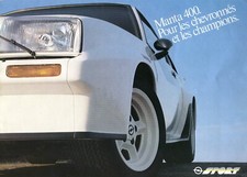 Opel Manta 400 sales brochure