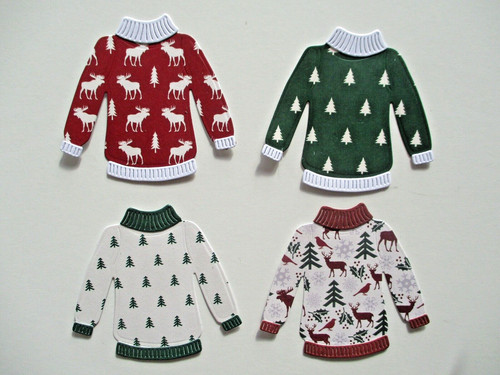 Die cut christmas patterned - cut,