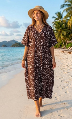 Women long african kaftan - women's,