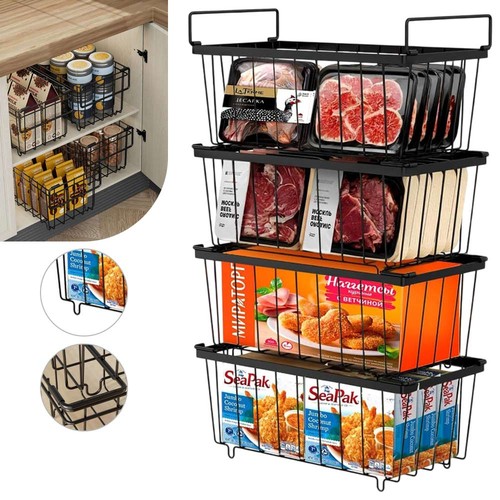 Pack white freezer baskets - 4,