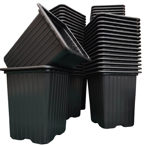 7cm square plastic plant pots - 7cm,