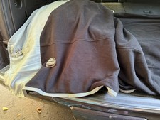 WeatherBeeta TAKA Fleece SHEET Cooler Blanket 76" BLACK/GRAY