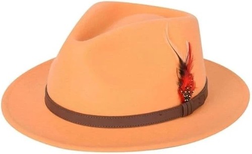 100 wool fedora hat - fedora, for