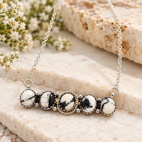 White buffalo turquoise 925 - white,