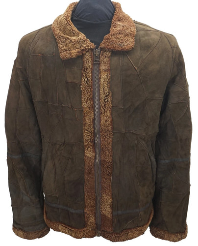 Real leather shearling jacket - shearling,