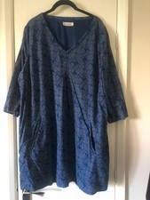 SEASALT BLUE MIX  NEEDLECORD "PEACOCK LADY TUNIC"    Size 20