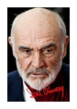 Sean Connery 007 4 A4 signed
