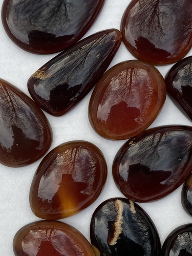 Amber cabochon genuine pendant - cabochon,