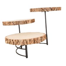 Wooden Cake Stand 3 Tier Serving Platter Dessert Stand for Desserts
