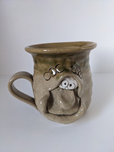 Pretty ugly pottery mug - mug., made