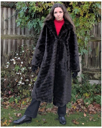 Vintage 1960s brown faux fur - vintage,