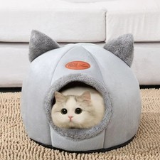 Cozy Cat Bed Cave House for Winter – Soft Warm Pet Tent Nest Cats & Small Dogs