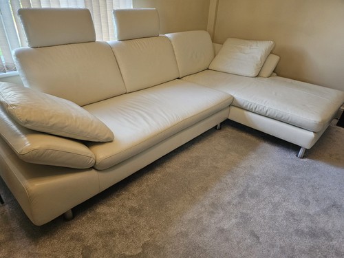 Leather chaise sofa italian - leather,