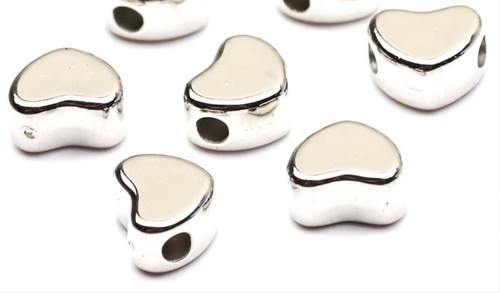 Silver plated heart - 5,